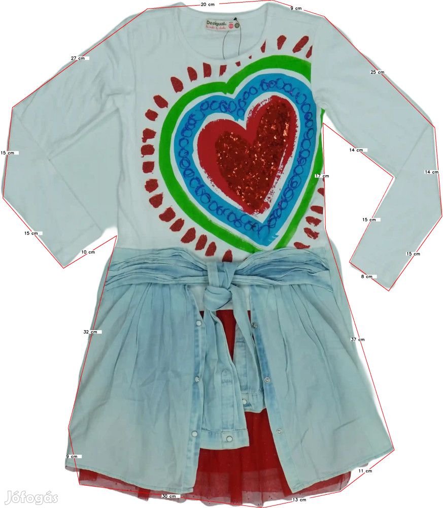 Desigual Új (címkés) Lány Ruha (Méret: 128)