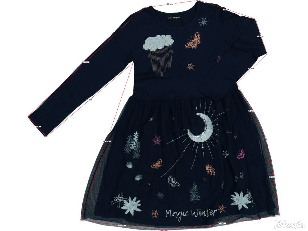 Desigual Új (címkés) Lány Ruha (Méret: 164)