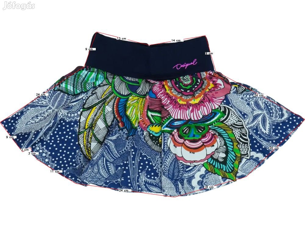 Desigual Új (címkés) Lány Szoknya (Méret: 140)