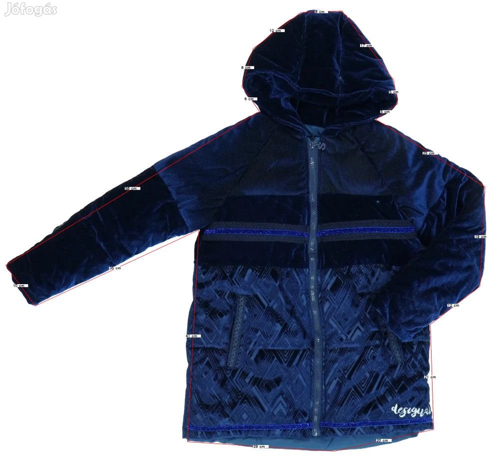 Desigual Új (címkés) Lány Télikabát (Méret: 104)