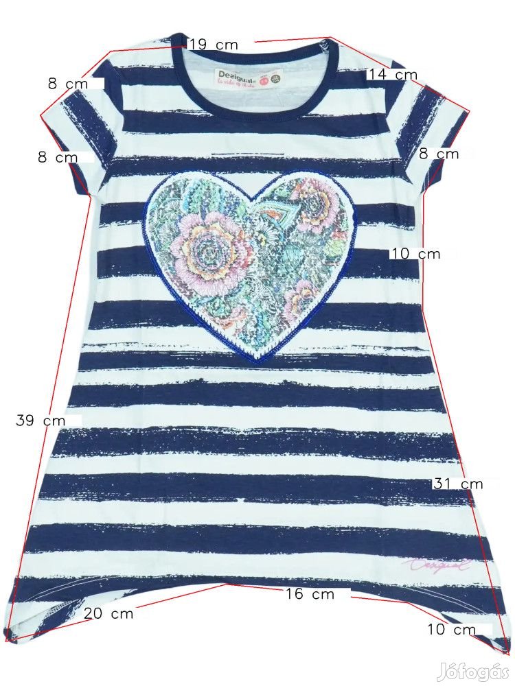 Desigual Új (címkés) Lány Tunika (Méret: 104)