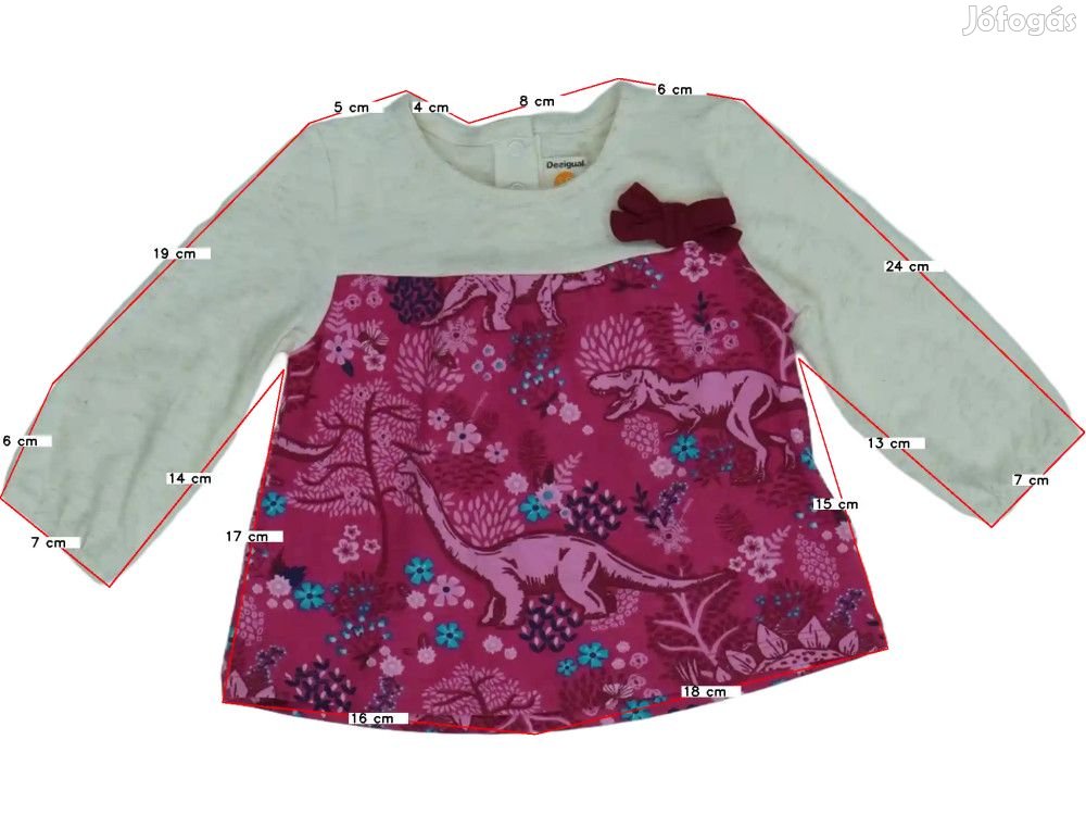 Desigual Új (címkés) Lány Tunika (Méret: 62)