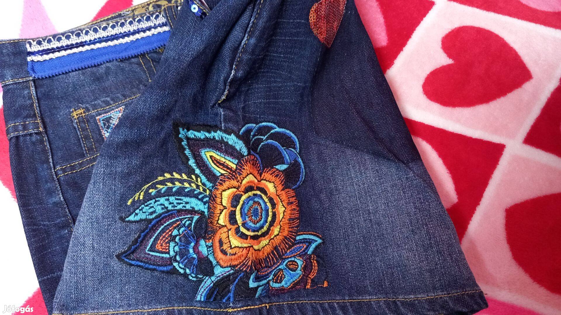 Desigual farmerszoknya, 38,db38cm (2x viselt)