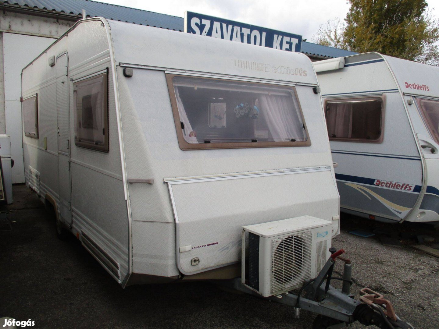 Dethleffs 510 lakókocsi eladó telepítésre, Szavatol Kft Vác