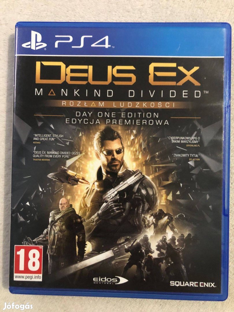 Deus Ex Mankind Divided Ps4 Playstation 4 játék