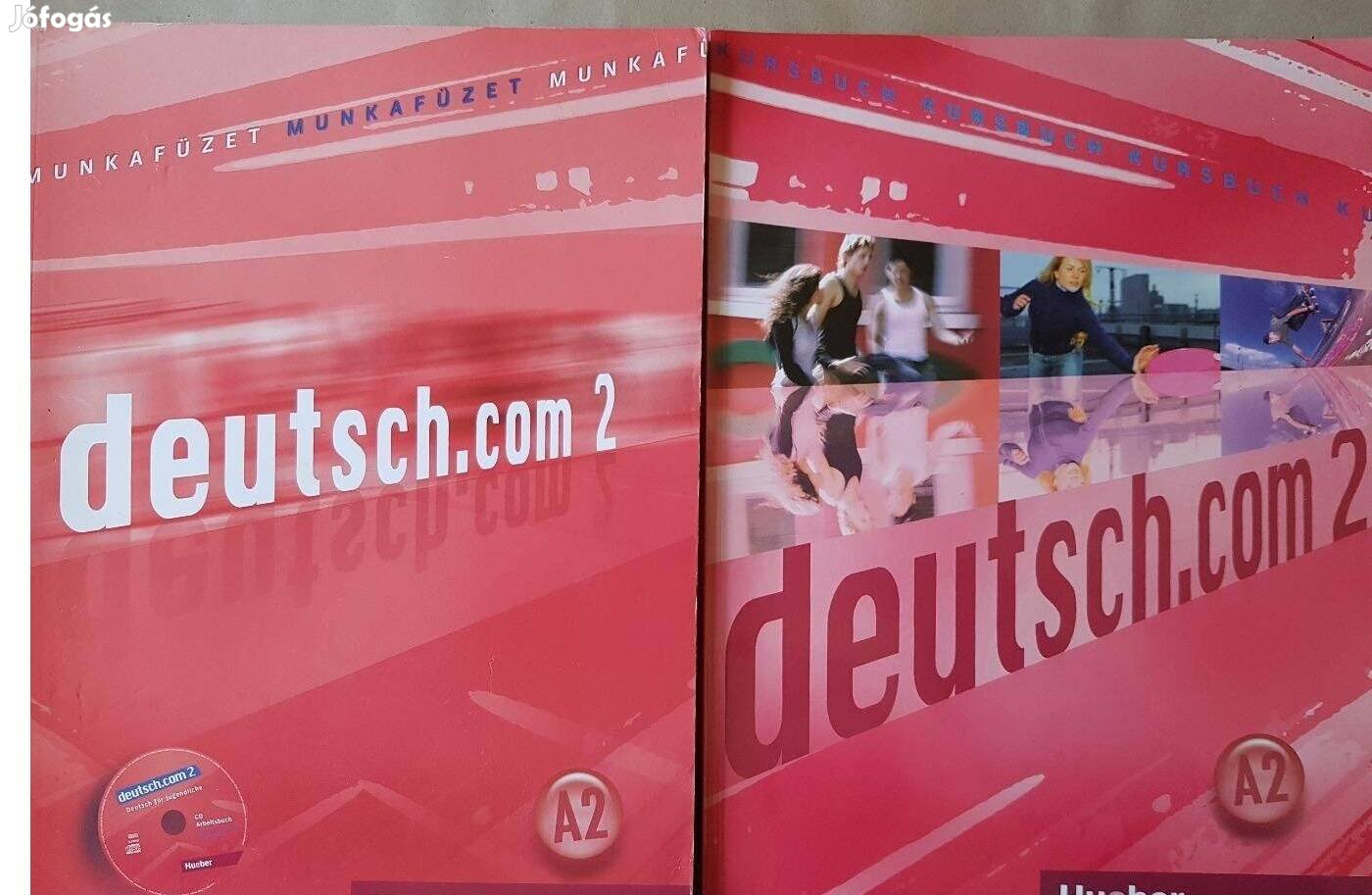 Deutsch.com 2 Tankönyv, Munkafüzet + Audio CD, új