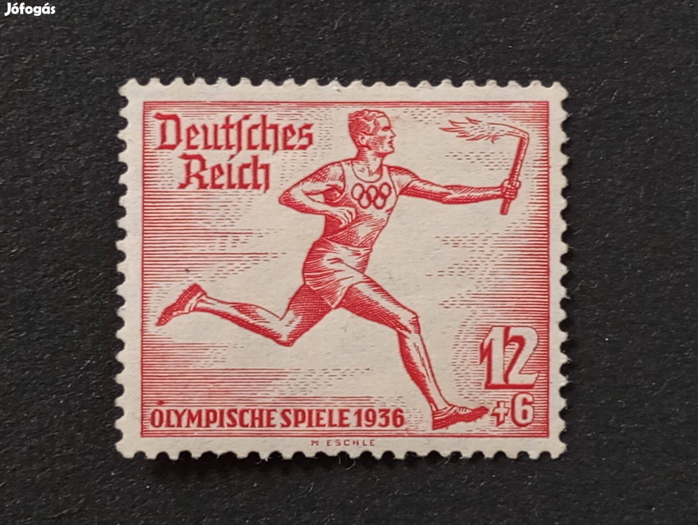 Deutsches Reich 12+6 Pfg. bélyeg 1936-os olimpiai játékok - Berlin
