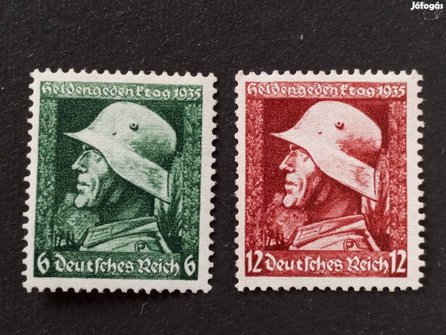 Deutsches Reich 1935. a hősök emléknapja Komplett bélyegsor 1935 Hero