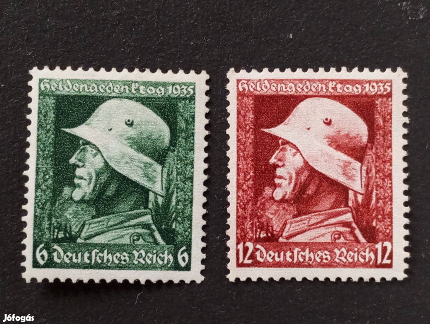 Deutsches Reich 1935. a hősök emléknapja Komplett bélyegsor 1935 Hero