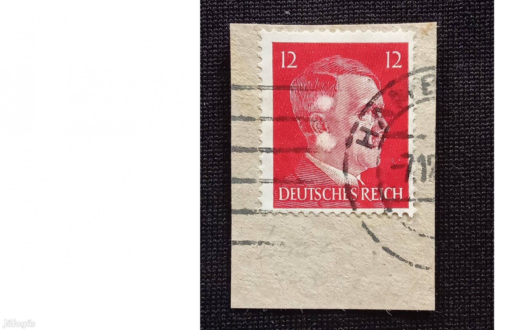 Deutsches Reich 1942 Hitler könyvnyomat Mi.827 pecsételt levélkivág