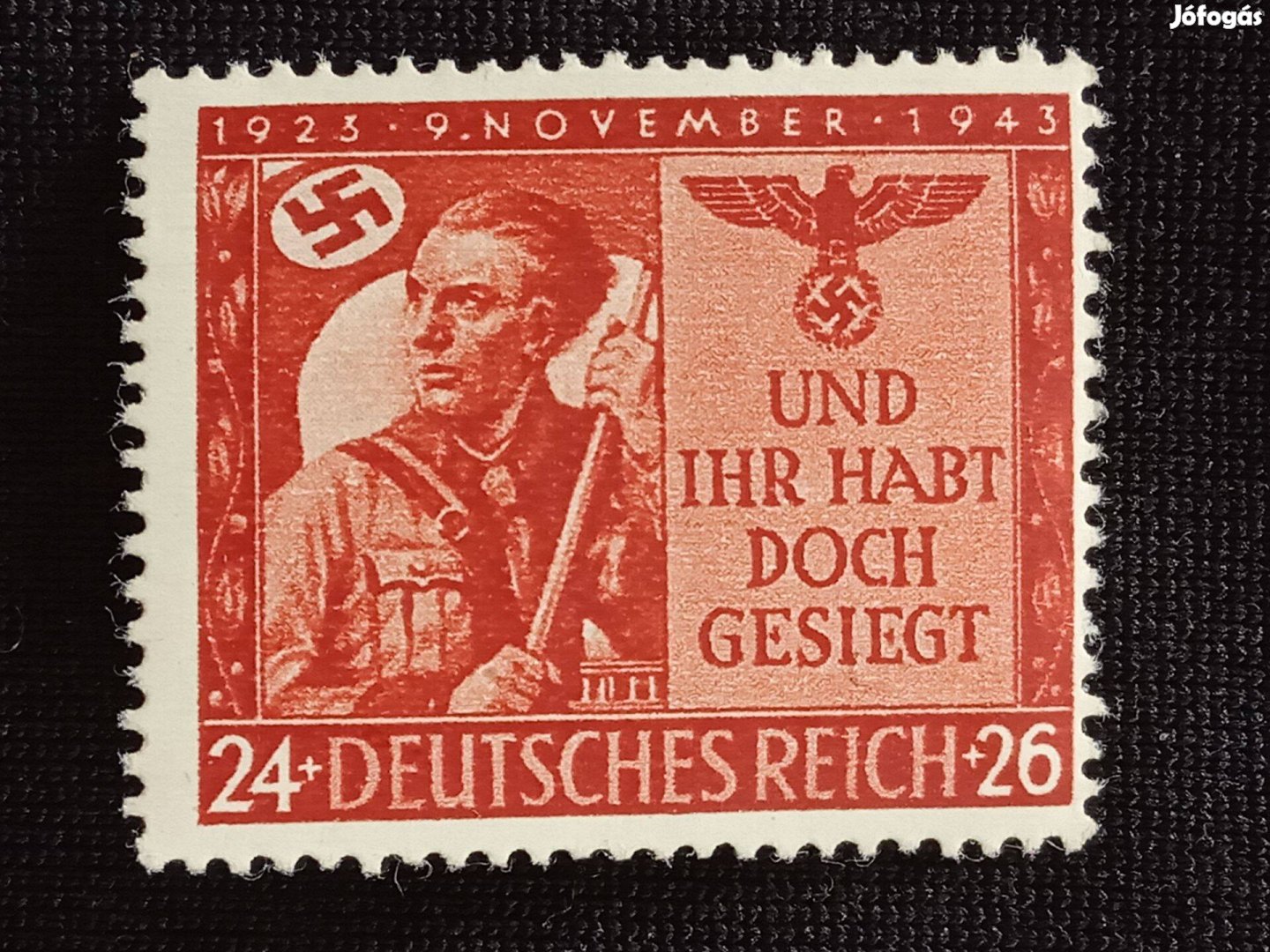 Deutsches Reich 1943 A november 9-i emlékmű postatiszta bélyeg Mi.863