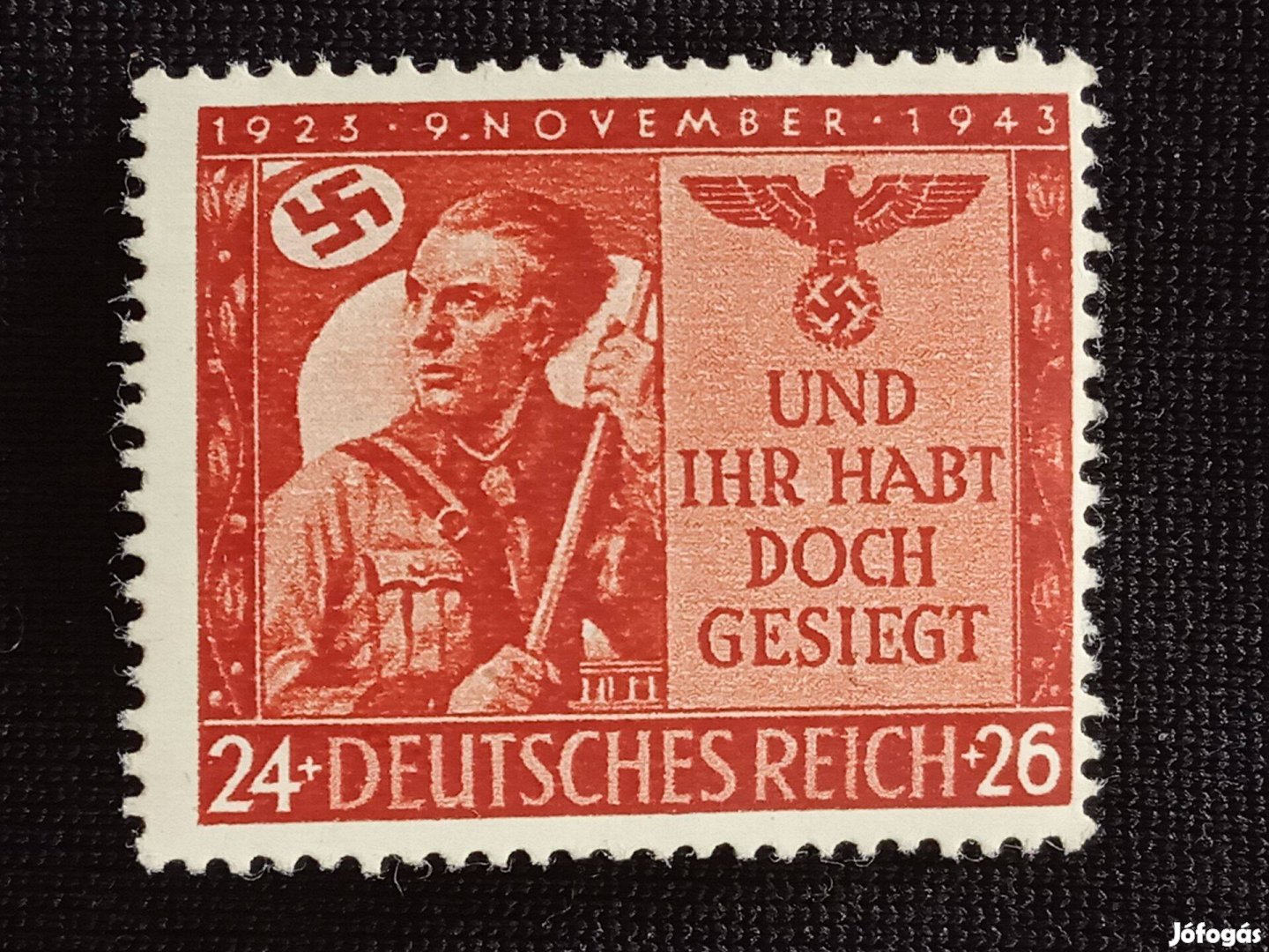 Deutsches Reich 1943 A november 9-i emlékmű postatiszta bélyeg Mi.863