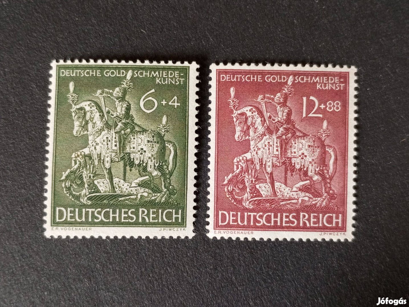 Deutsches Reich 1943 Ötvösművészet komplett bélyeg sor Goldsmith's Art