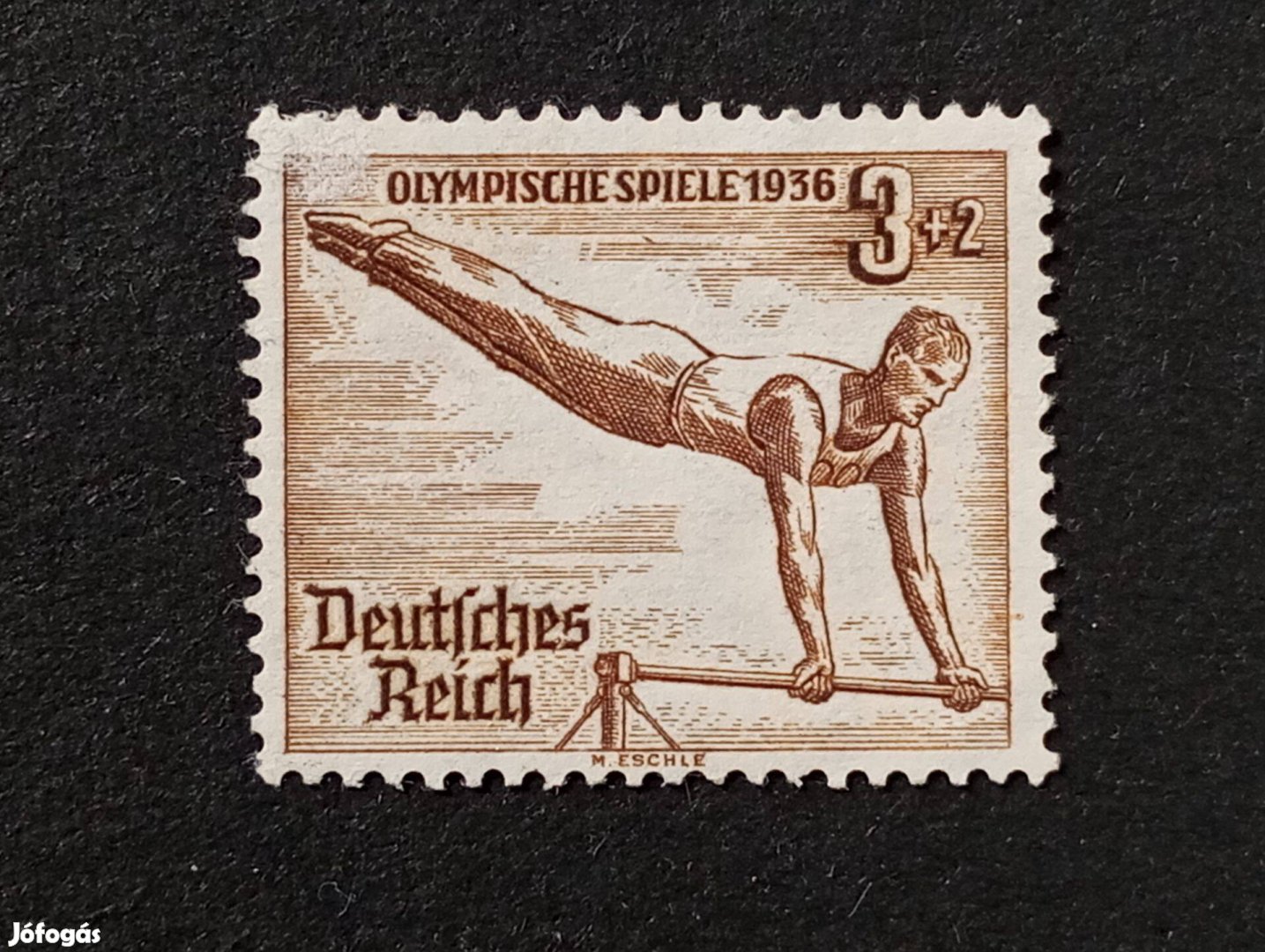 Deutsches Reich 3+2 Pfg. bélyeg 1936-os olimpiai játékok - Berlin