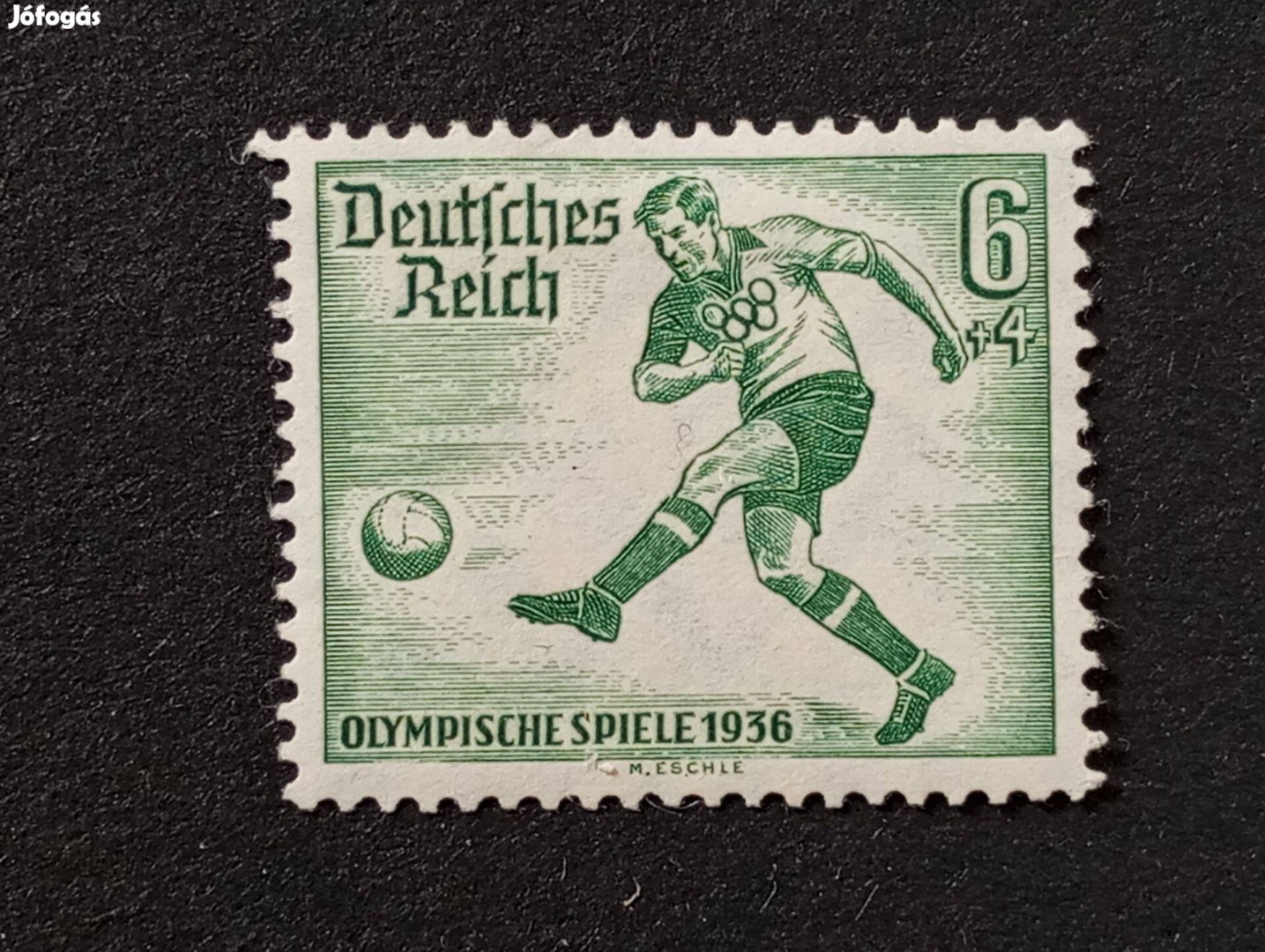 Deutsches Reich 6+4 Pfg. bélyeg 1936-os olimpiai játékok - Berlin