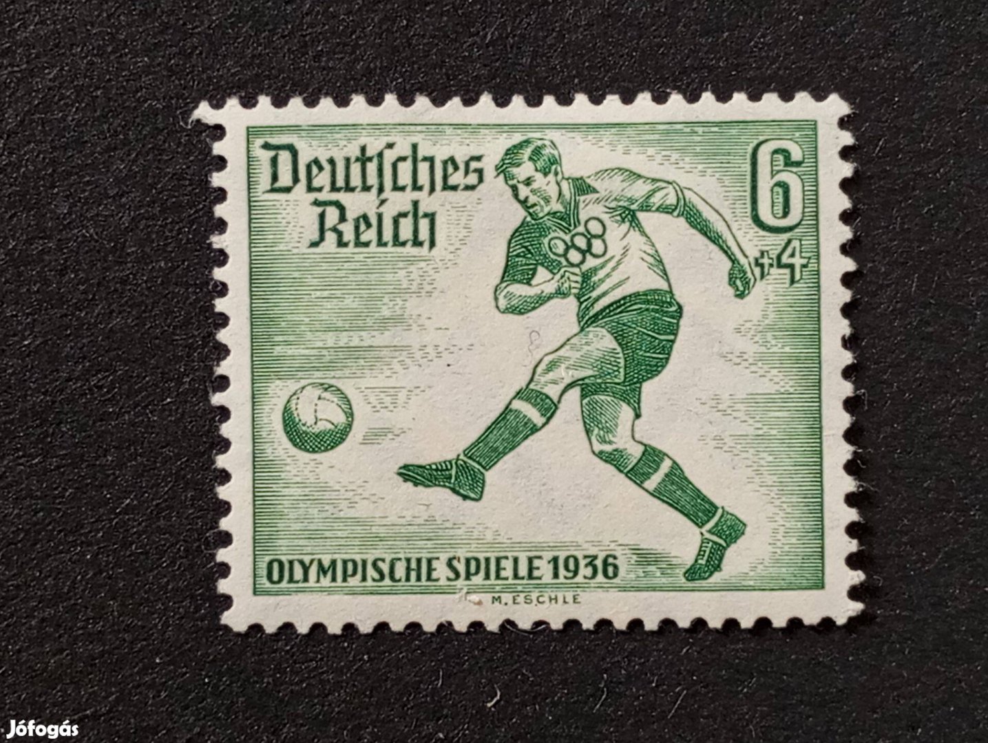 Deutsches Reich 6+4 Pfg. bélyeg 1936-os olimpiai játékok - Berlin, Ném