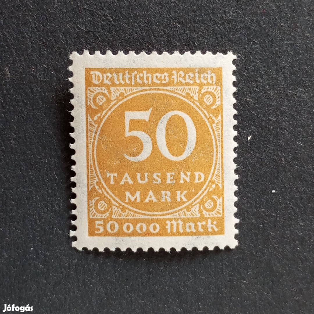 Deutsches Reich bélyeg1923-as új napibélyeg 50000Mk