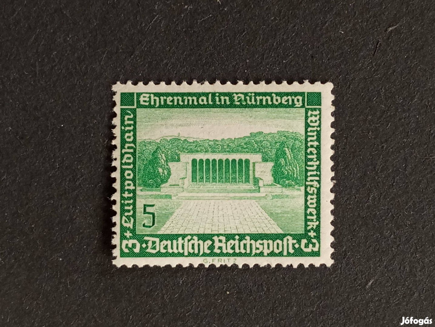 Deutsches Reich építészet 5+3 Pfg. postatiszta bélyeg 1936-os jótékony