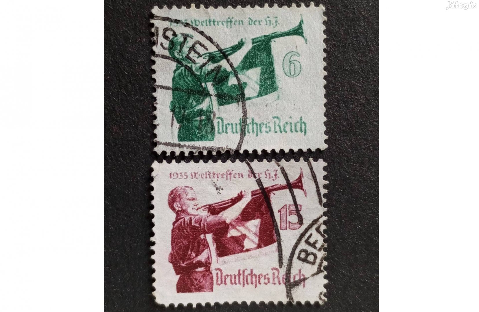 Deutsches Reich komplett bélyegsor 1935 Hitler Jugend