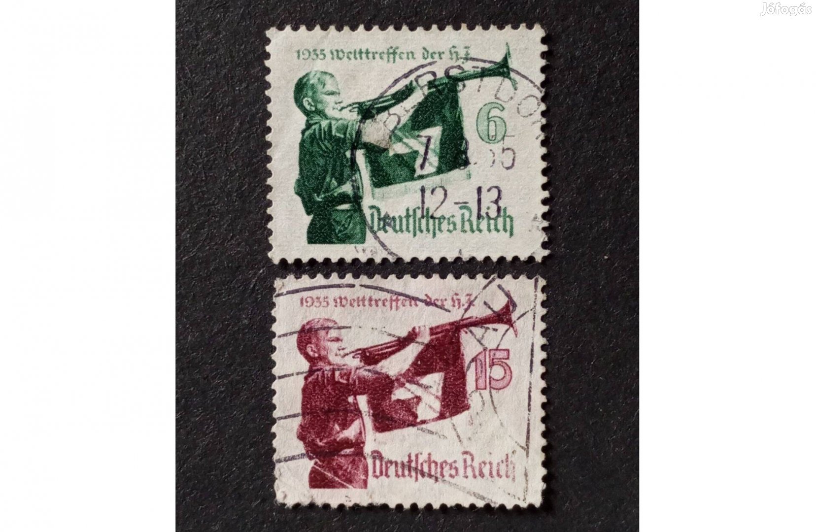Deutsches Reich komplett bélyegsor 1935 Hitler Jugend