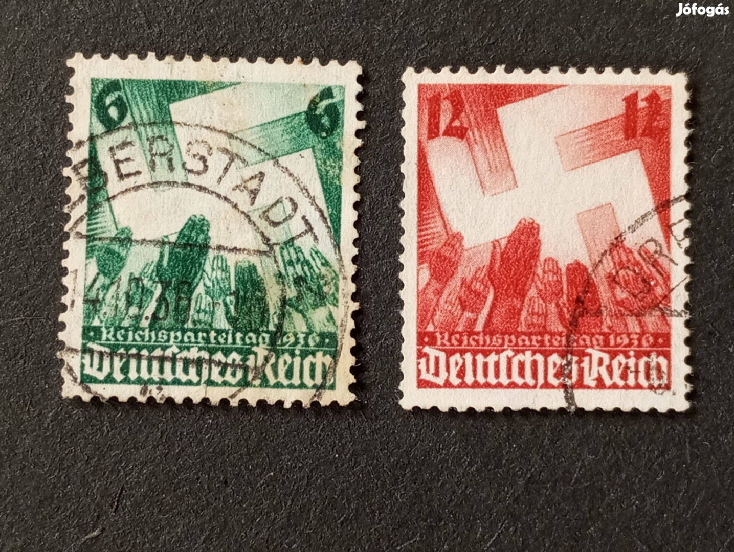 Deutsches Reich komplett bélyegsor 1936-os pártgyűlés