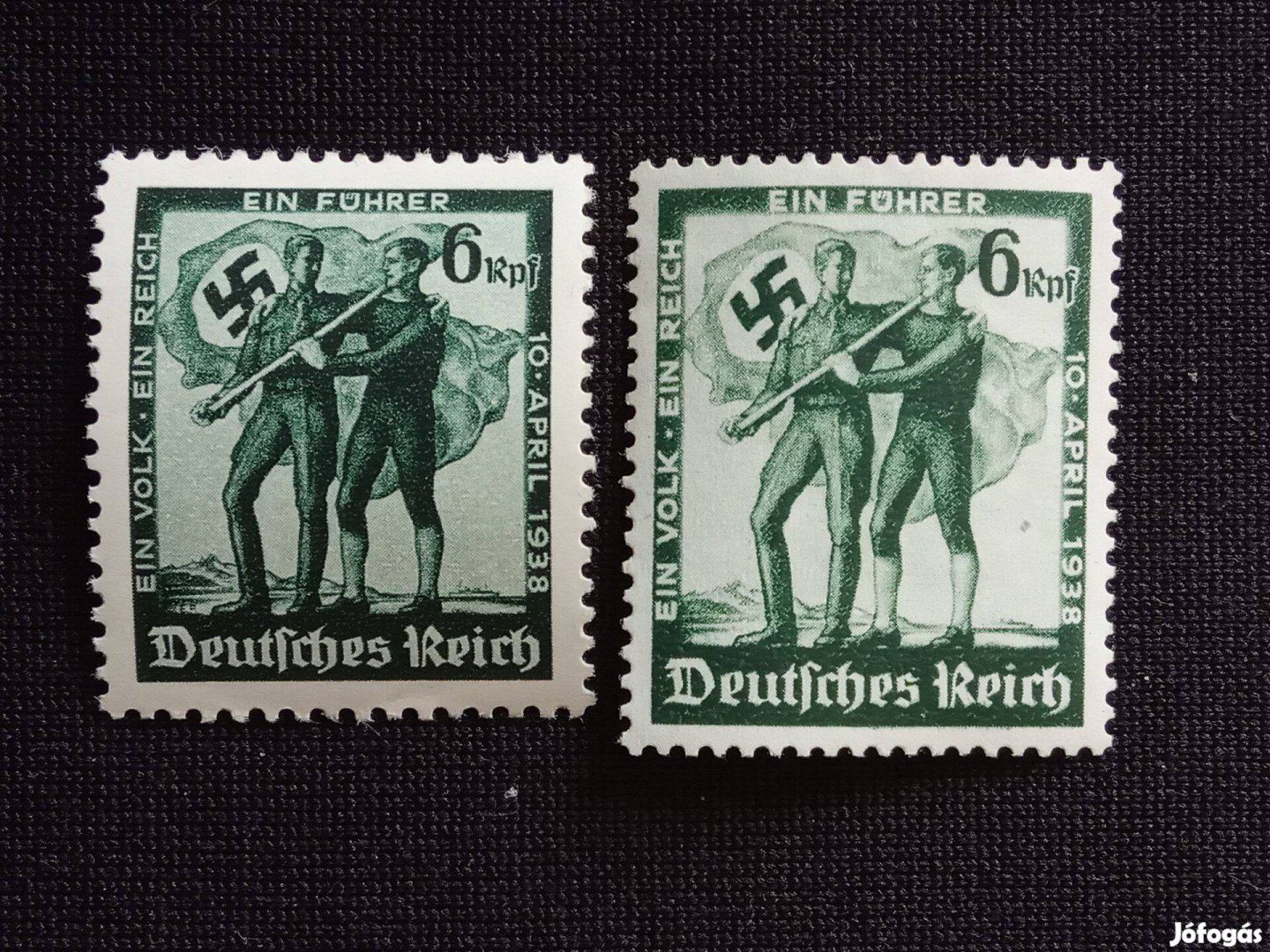 Deutsches Reich posta tiszta 1938 Ausztria annektálása Mi.662 kétféle