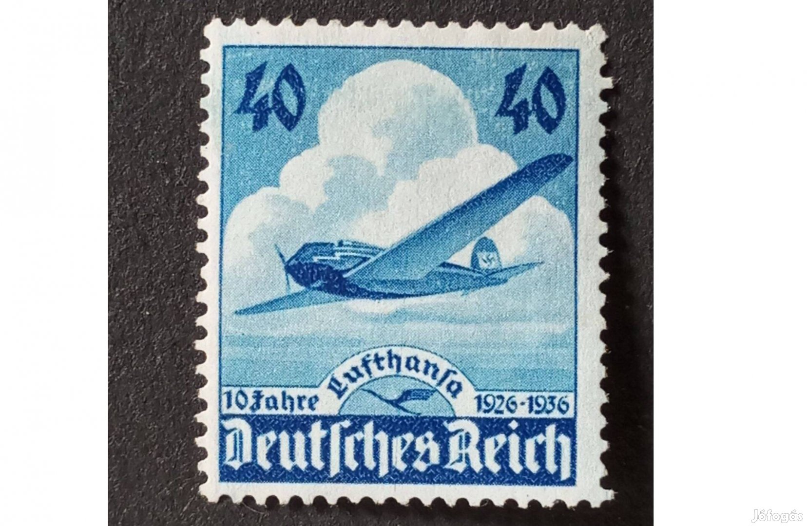 Deutsches Reich postatiszta bélyeg 1936 A Lufthansa 10. évfordulója