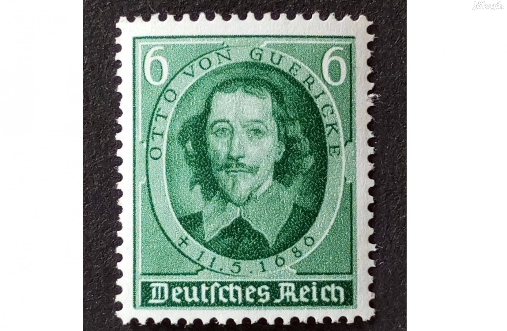 Deutsches Reich postatiszta bélyeg 1936 Otto von Guericke Mi.608