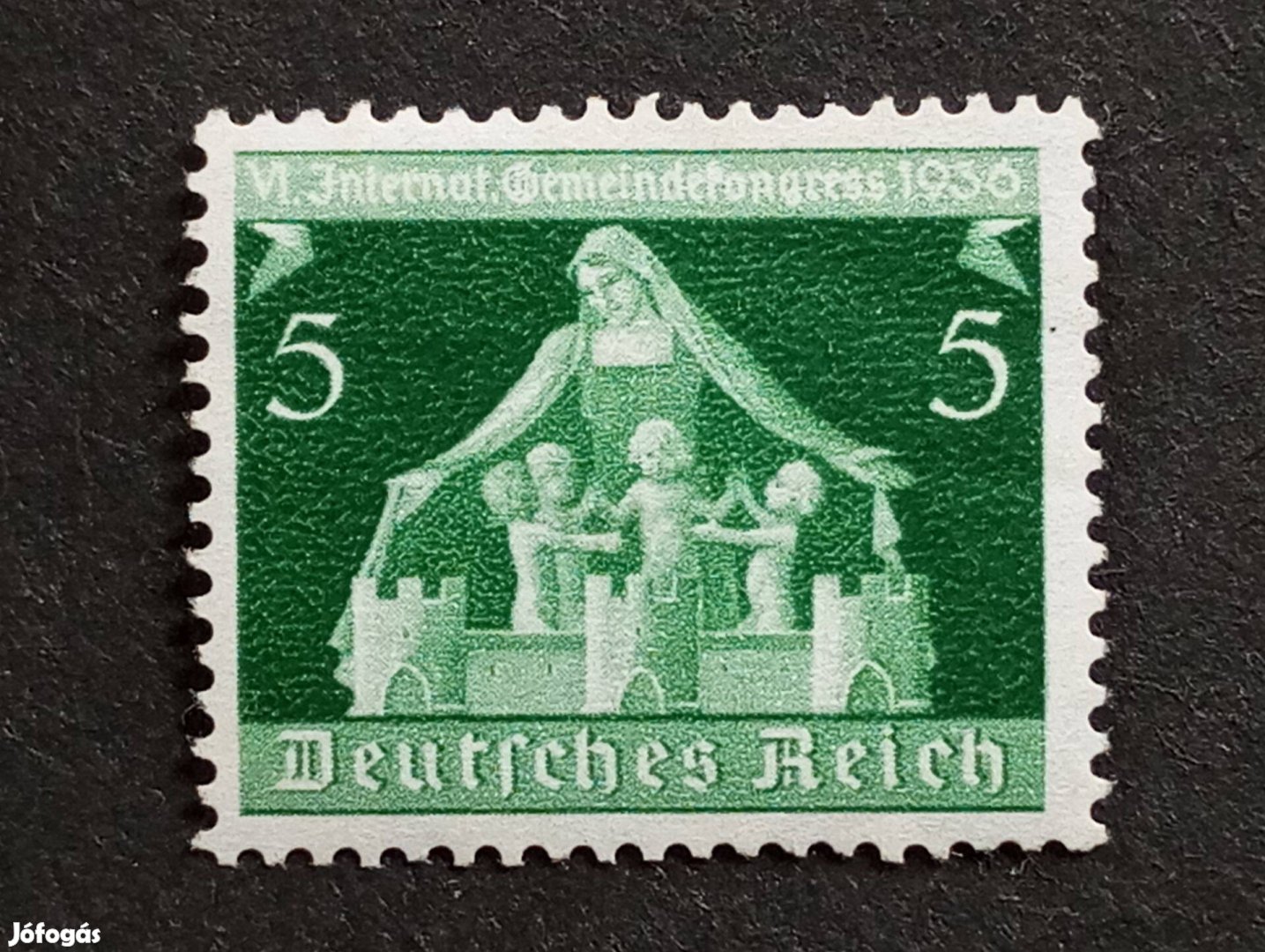 Deutsches Reich postatiszta bélyeg Mi.618 1936. évi Nemzetközi Önkormá
