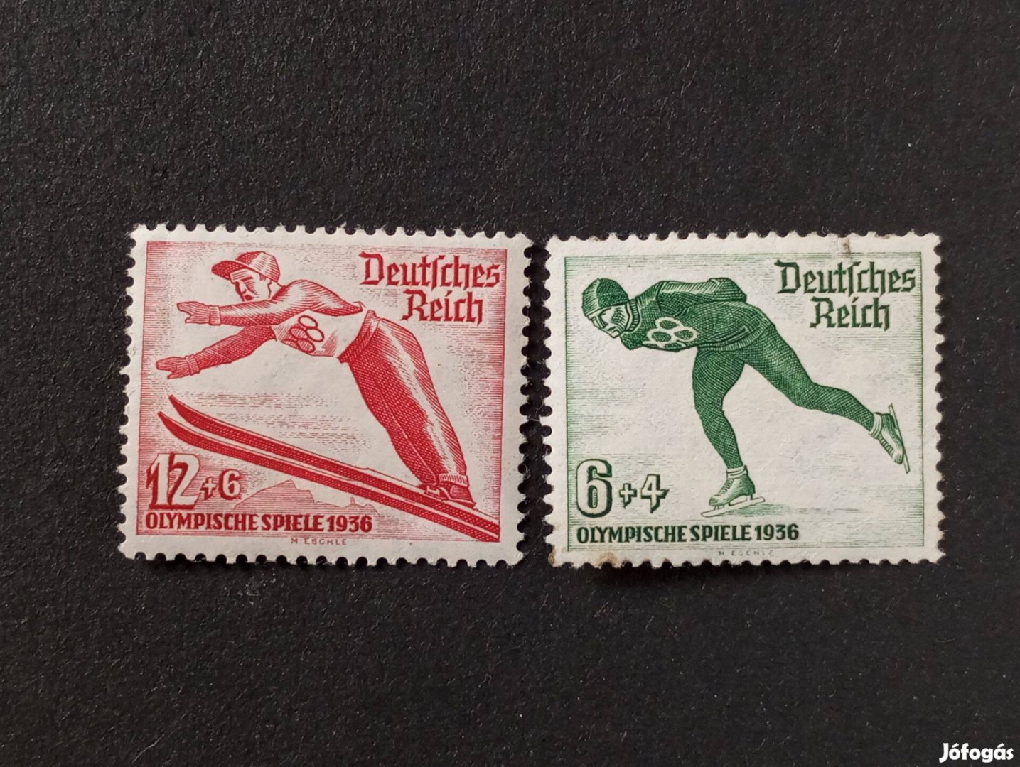 Deutsches Reich postatiszta bélyegsor 1935. évi téli olimpiai játékok