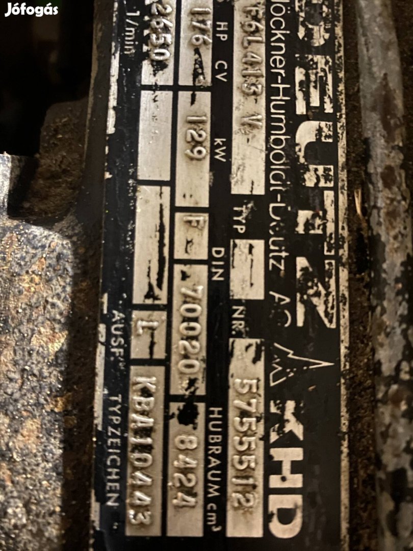 Deutz motor eladó