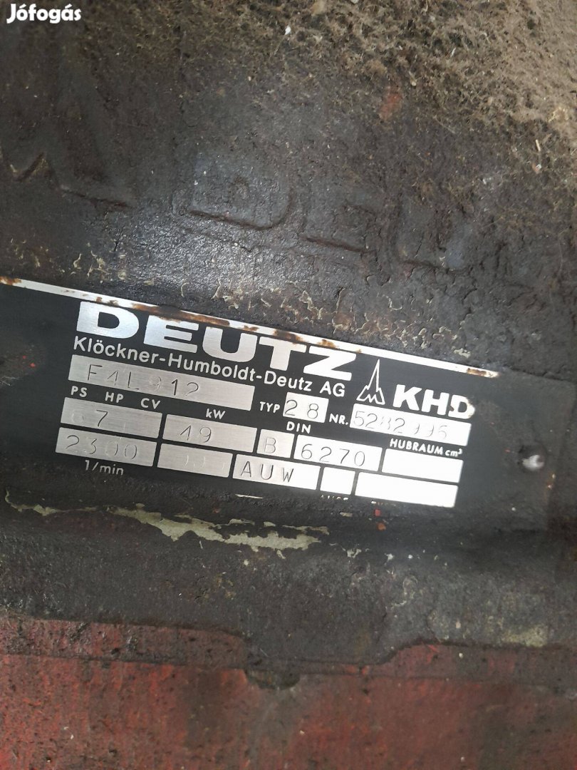 Deutz motor eladó