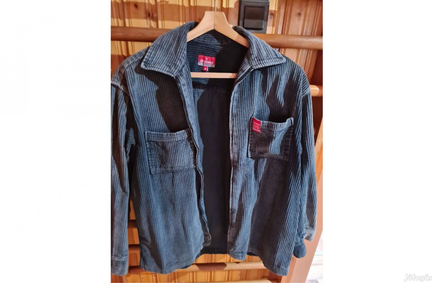 Devergo Fekete Bársony Dzseki M És L-Es Méret