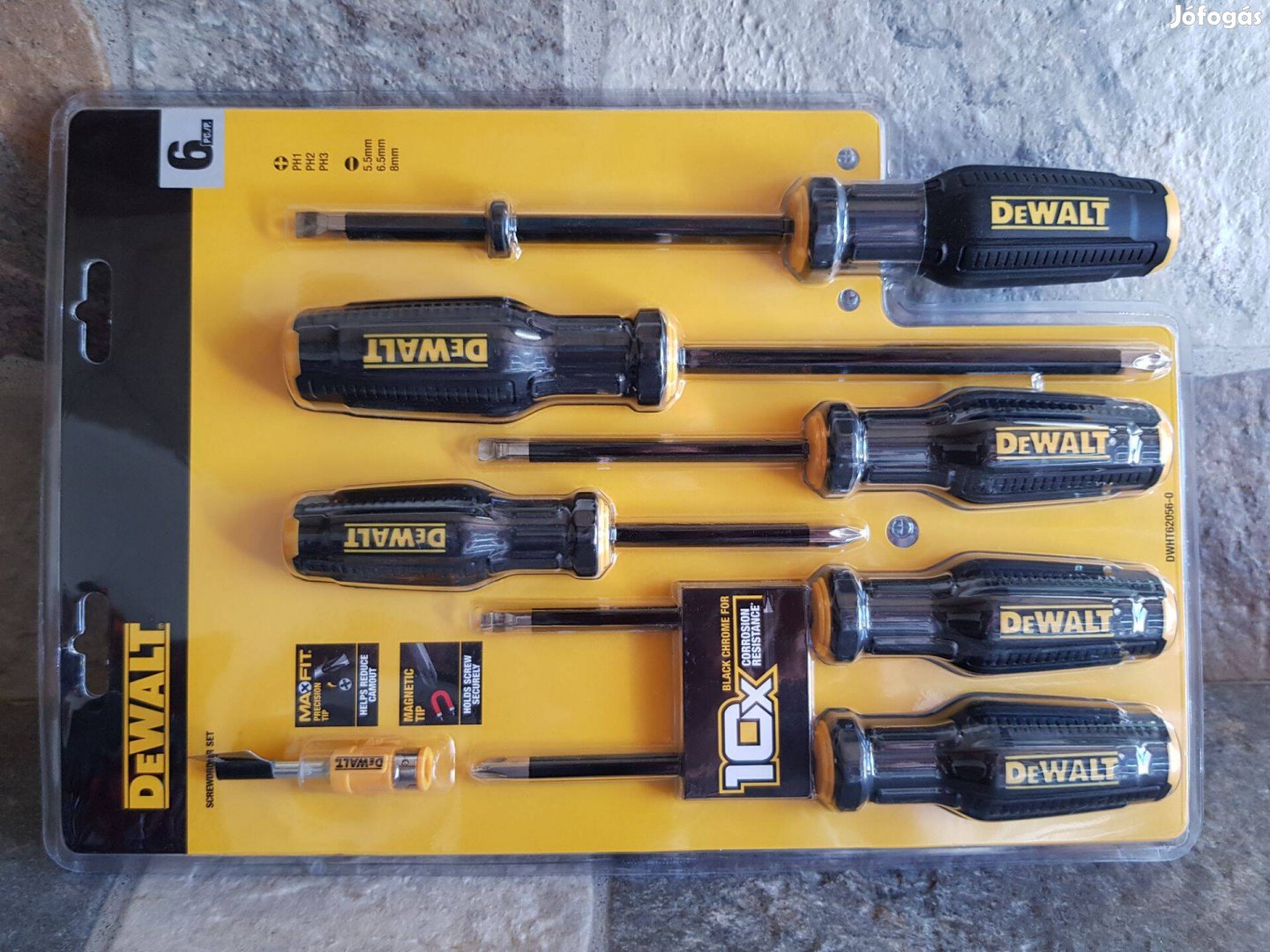 Dewalt 6 részes Csavarhúzó készlet + mágnesező