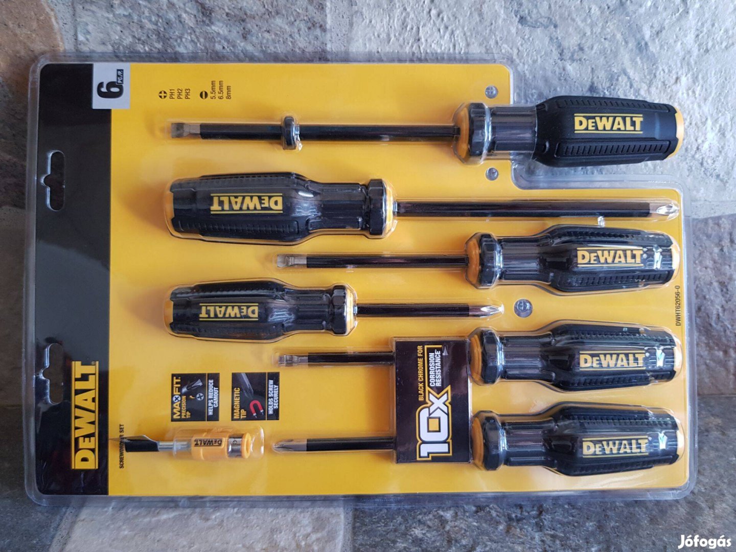 Dewalt 6 részes Csavarhúzó készlet + mágnesező