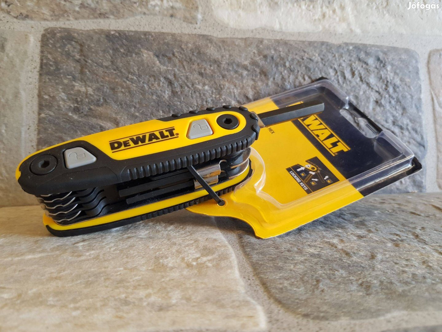 Dewalt 8in1 Rögzíthető Összecsukható Imbuszkulcs készlet