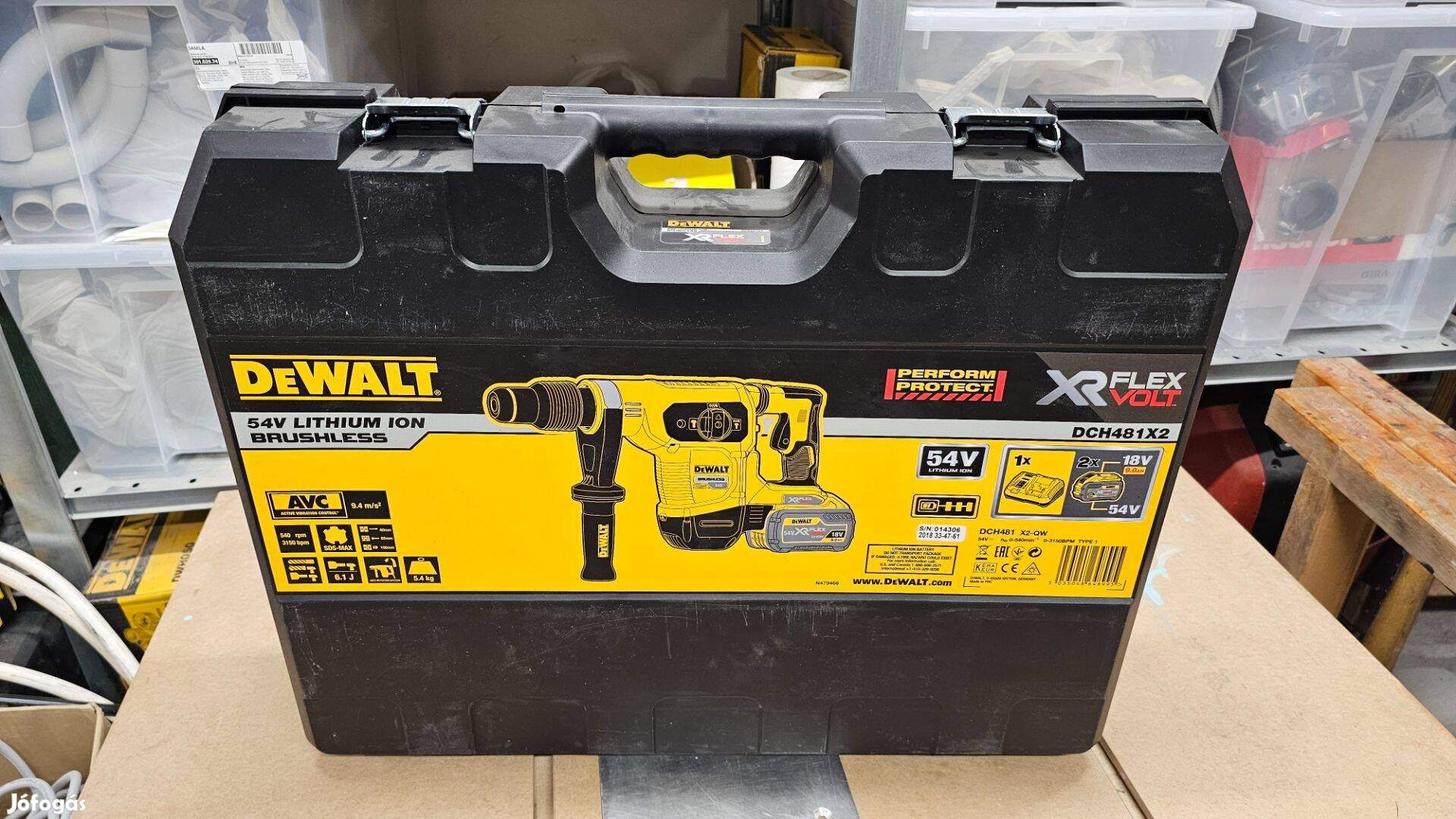 Dewalt DCH481X2 Akkus Sds max fúró- vésőgép