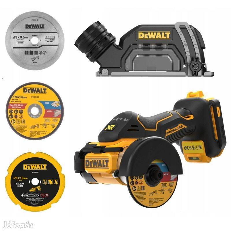 Dewalt DCS438N akkus vágószerszám XR 18V, 76mm, akku és töltő nélkül