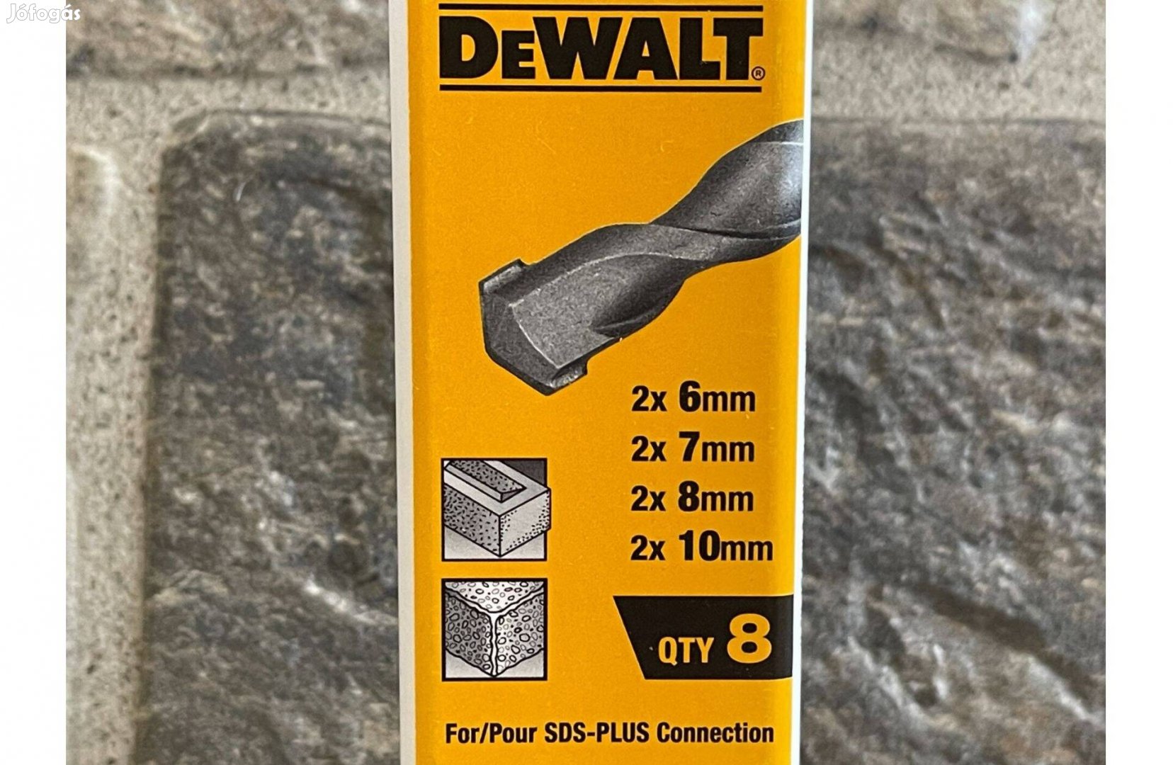 Dewalt SDS-Plus fúrószár készlet 8 részes