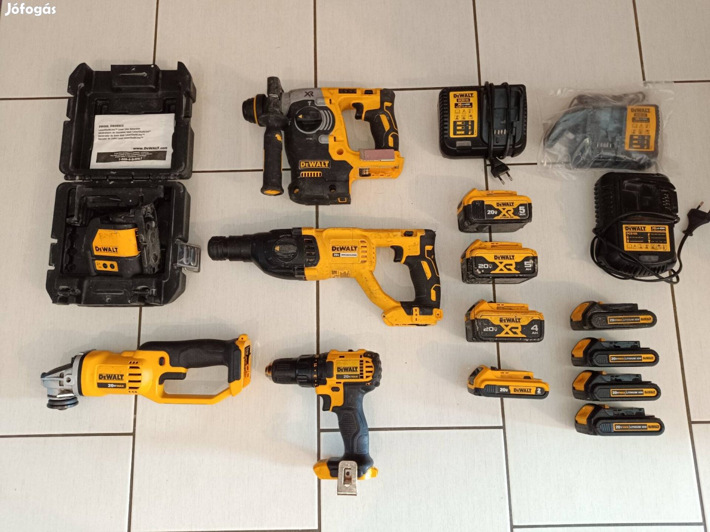 Dewalt akkumulátoros gépek eladóak 