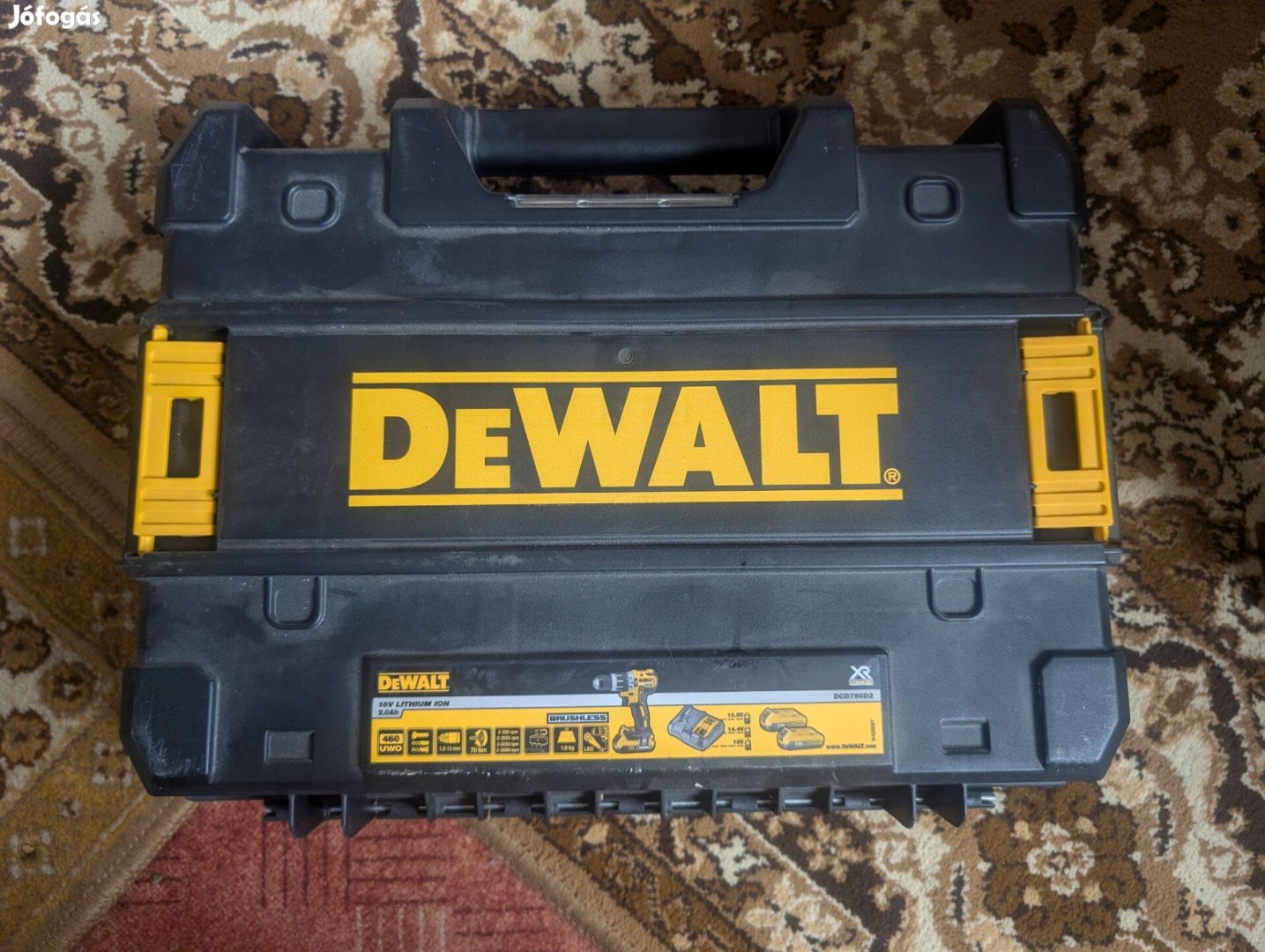 Dewalt akkus fúró tároló