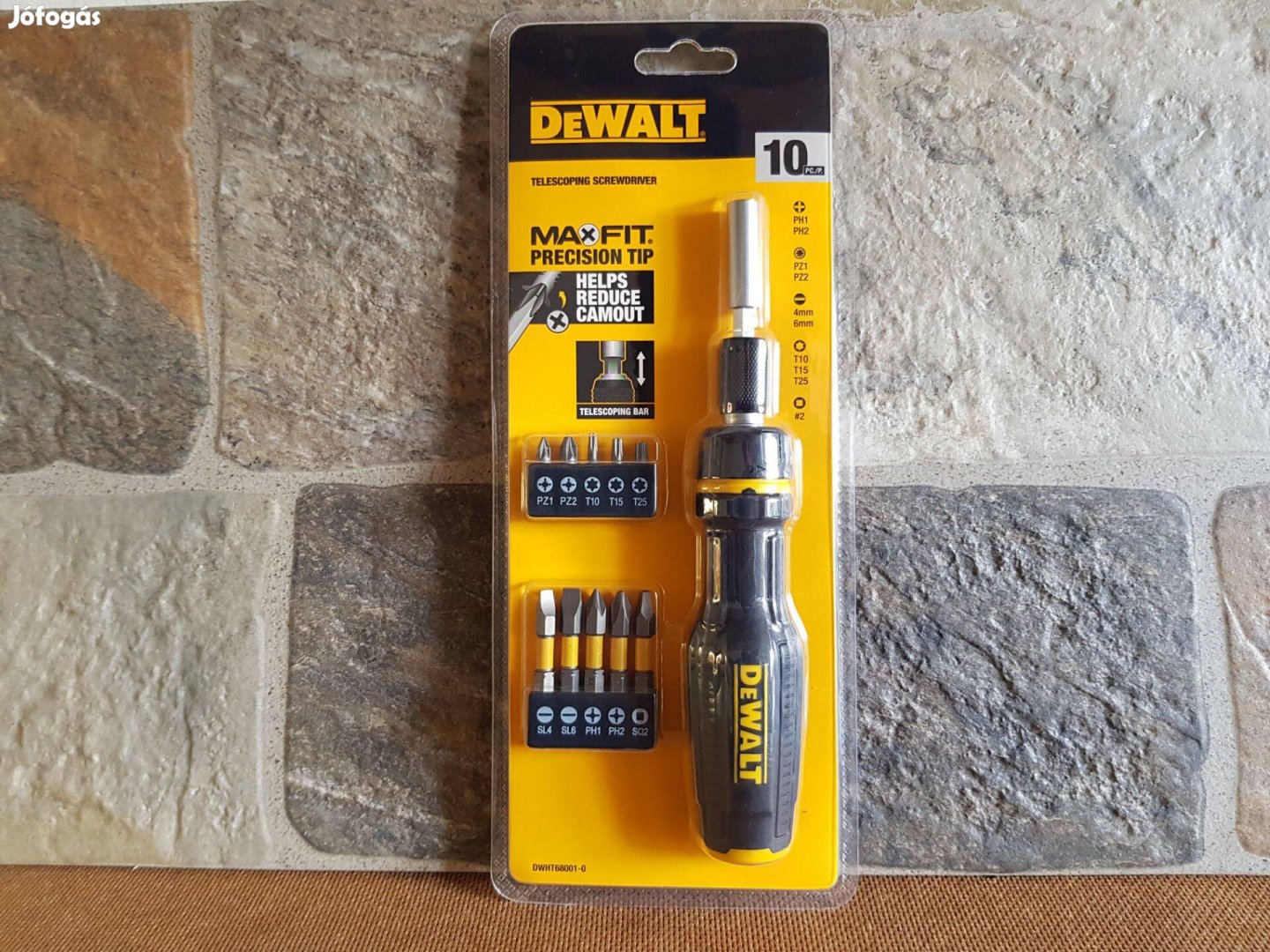 Dewalt racsnis csavarhúzó + hosszú + rövid bit / bitkészlet