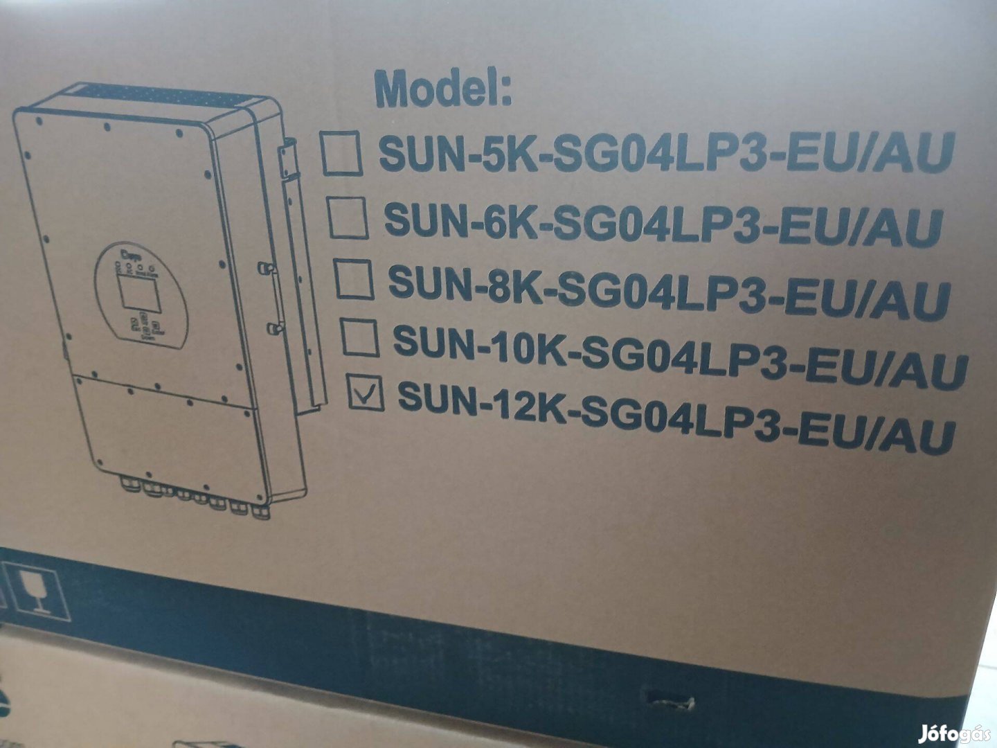 Deye SUN-12K-SG04LP3-EU hibrid inverter napelemes rendszerhez