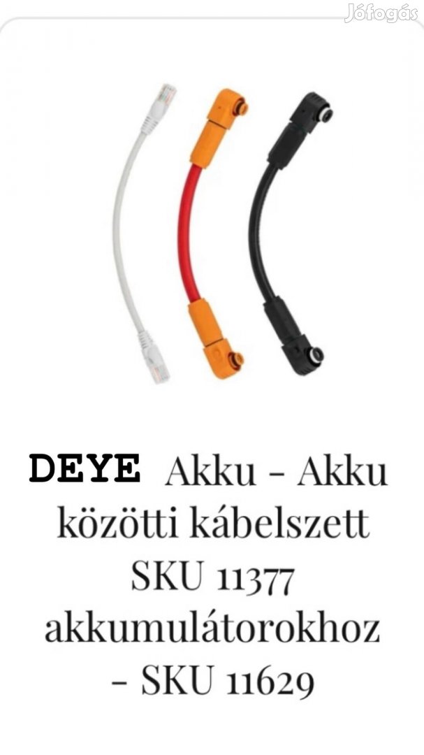 Deye akkumulátorokhoz kábelszett.