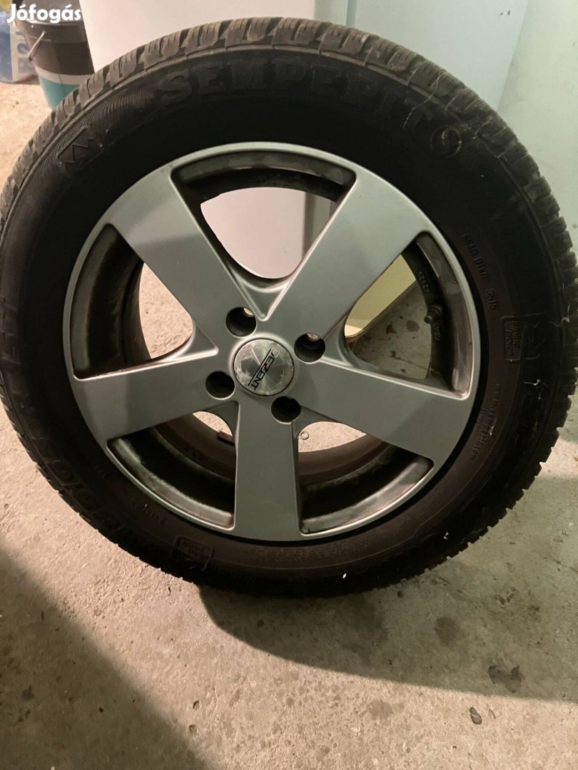 Dezent 4x100 alufelni szett téli gumival 185/65/R15
