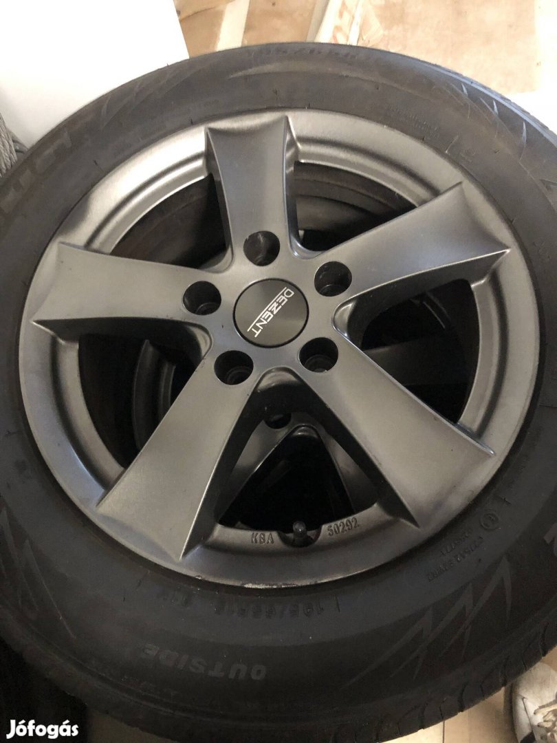Dezent 5x112 15" alufelni felni nyarigumikkal Vw Audi Seat Skoda 
