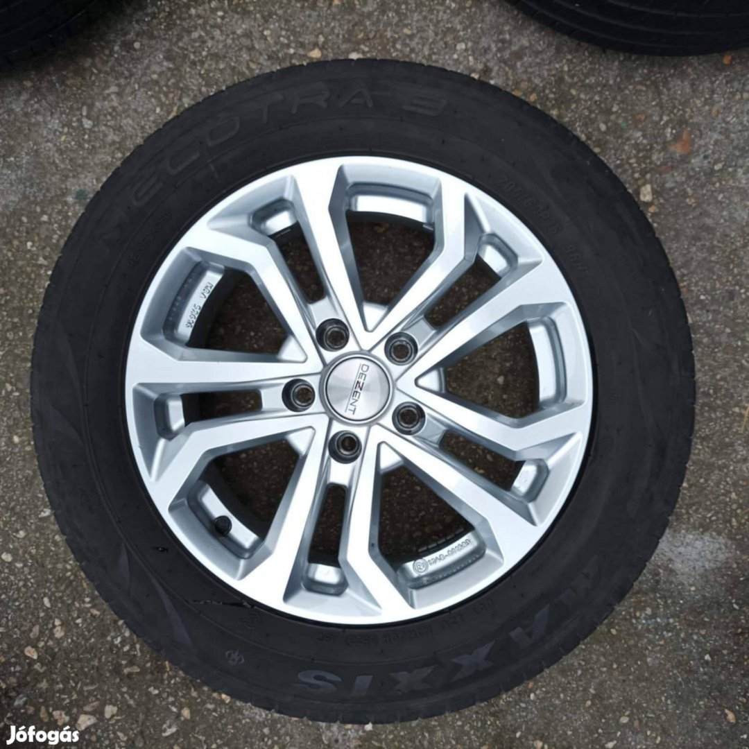 Dezent 5x122/16 alufelni, Maxxis 16" nyári gumival
