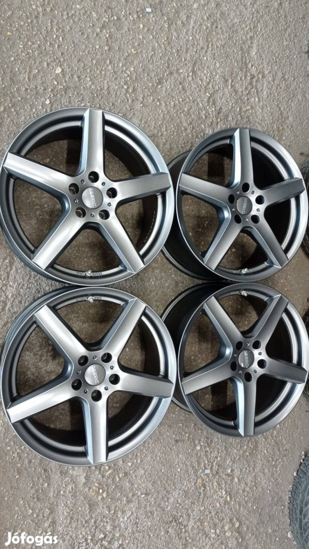 Dezent Antracit használt szép állapotú 5x112 lyukosztású 18 colos alu