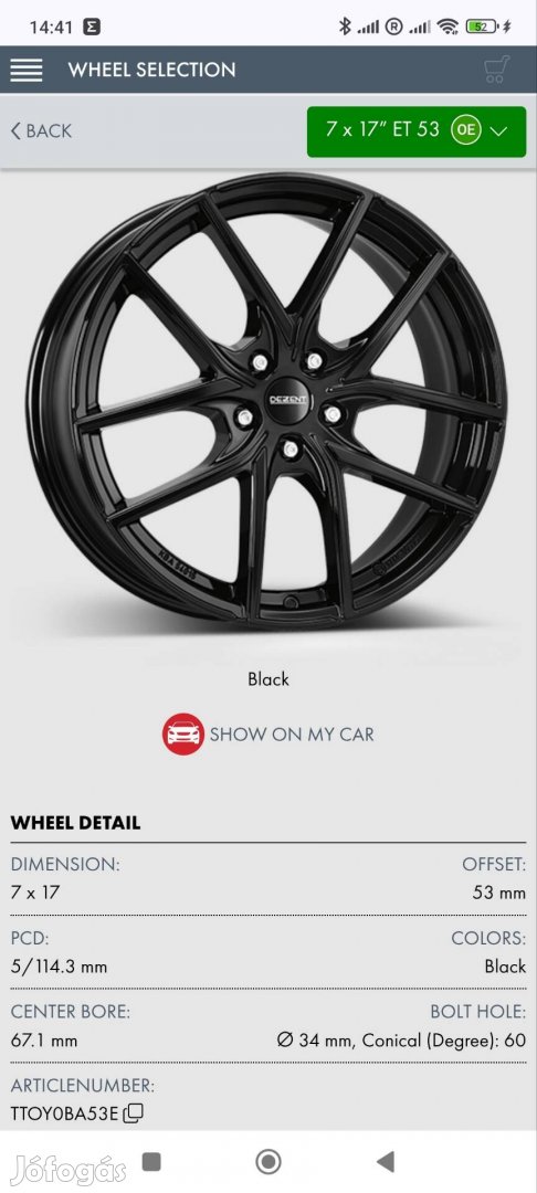 Dezent alufelni TR 17