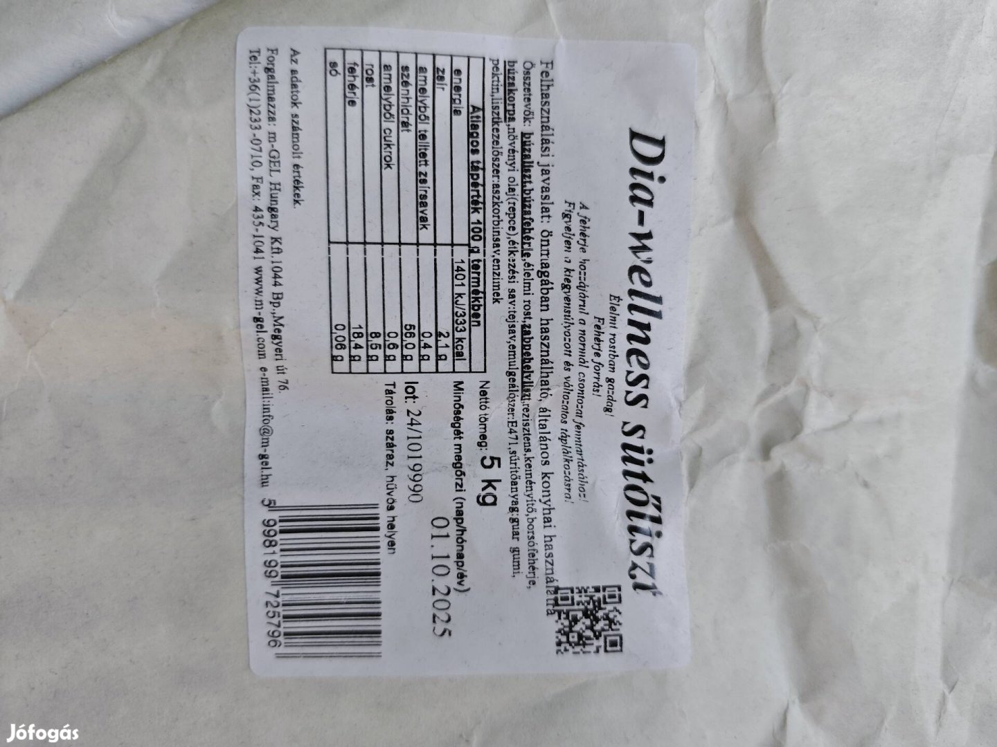 Dia-Wellness Sütőliszt 5Kg